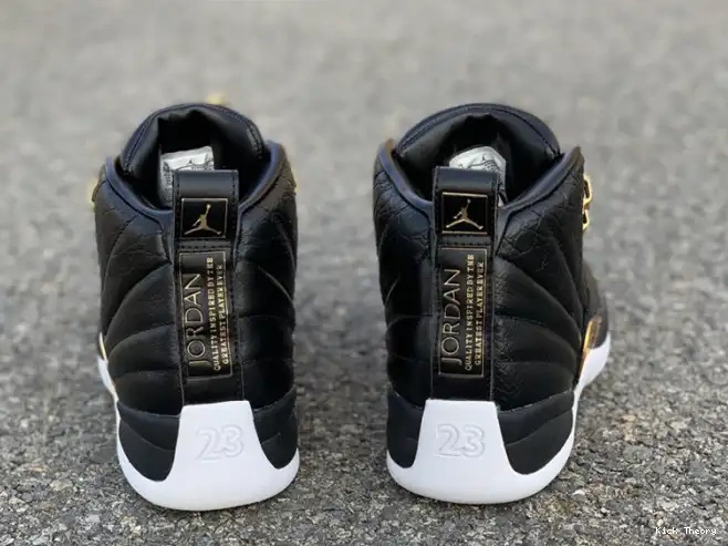 Kick Theory Retro Gold-White Air Black Jordan 12 'Reptile' AO6068-007 Metallic 0527